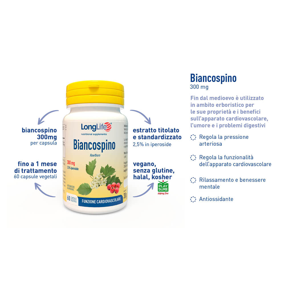 Integratore Biancospino 300 mg - immagine 2