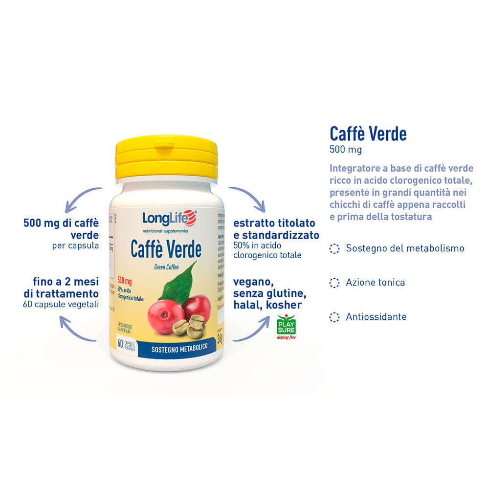 Integratore Caffè Verde 500 mg - immagine 2