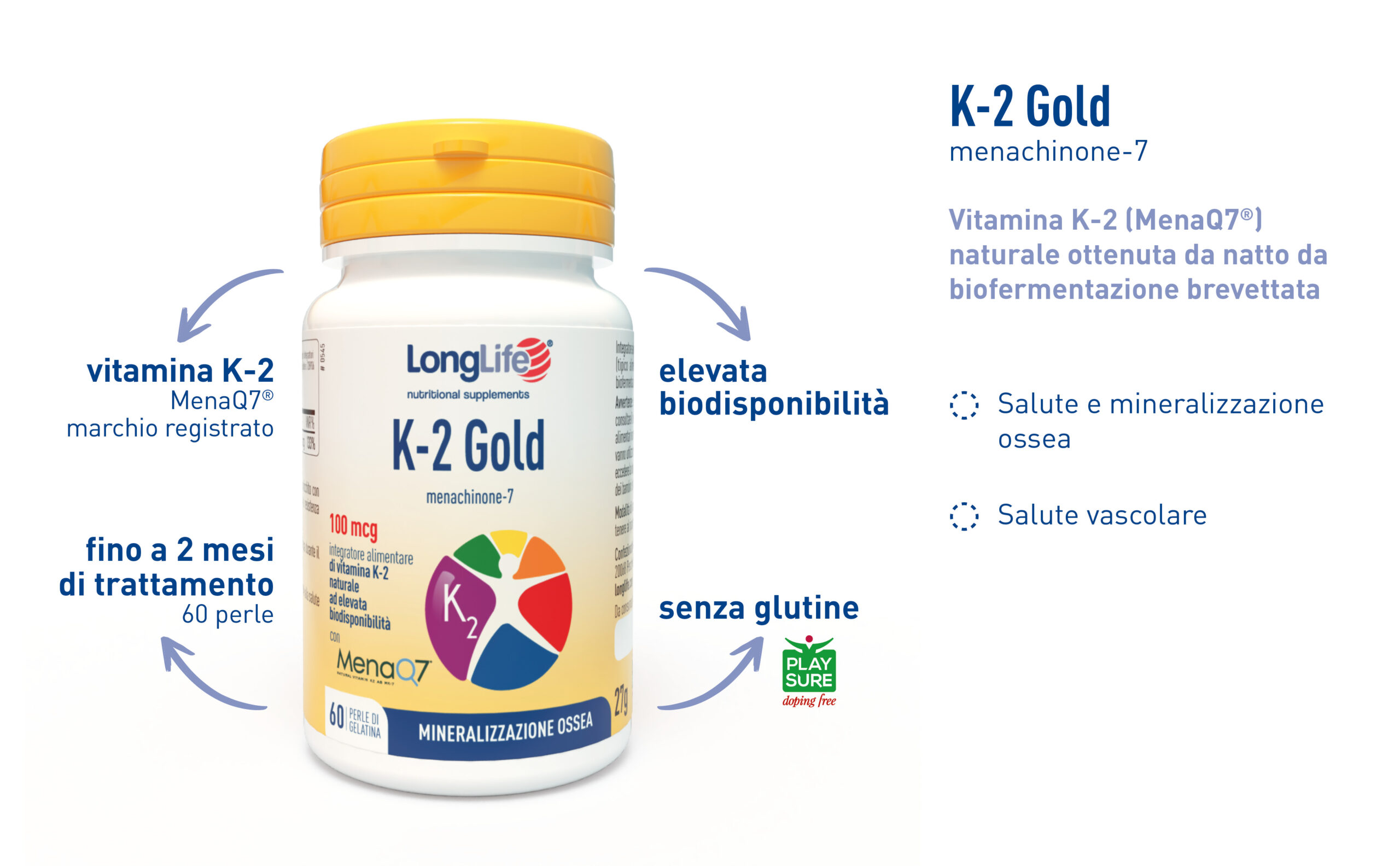 Integratore K-2 Gold - 100 mcg - immagine 2